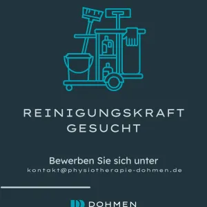 Wir suchen eine Reinigungskraft (m/w/d) auf Minijob-Basis.